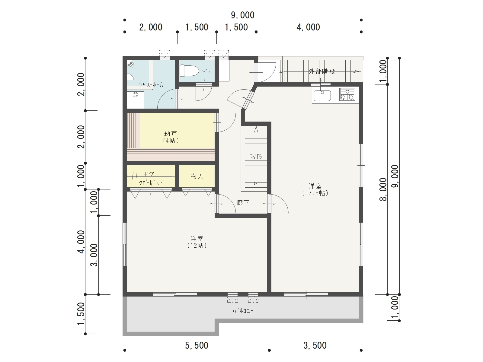 2階間取り図